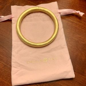 NWOT Sheila Fajl Brush 18K Gold Plated Bangle